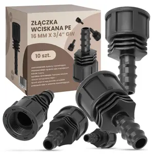 Złączka wciskana PE 16 mm x 3/4'' GW - 10 szt.