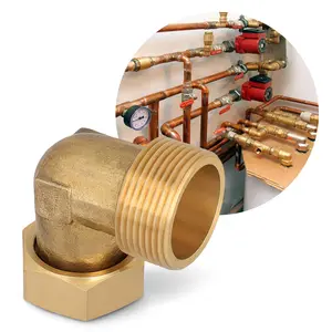 Półśrubunek mosiężny kątowy 5/4'' GW x 5/4'' GZ