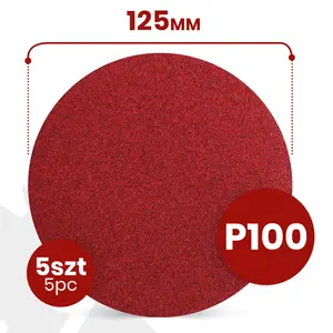 Krążek ścierny 125 mm P100 5 szt.