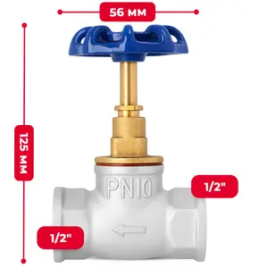 Zawór przelotowy żeliwny 1'' GW x 1'' GW