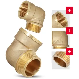 Kolano mosiężne 5/4'' GW x 5/4'' GZ