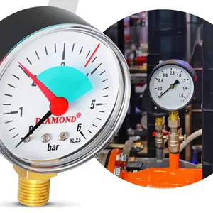 Manometr 50 mm 0 - 6 bar przyłącze 1/4'' boczne