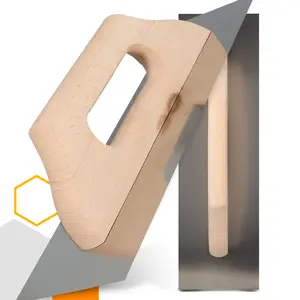 Paca nierdzewna z drewnianym uchwytem 130 mm x 480 mm