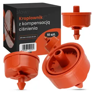 Kroplownik z kompensacją ciśnienia 3/5 mm x 5 mm 8 L/h - 10 szt