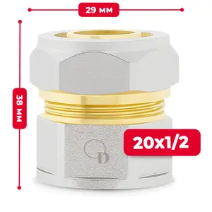 Złączka PEX skręcana 20x1/2'' GW