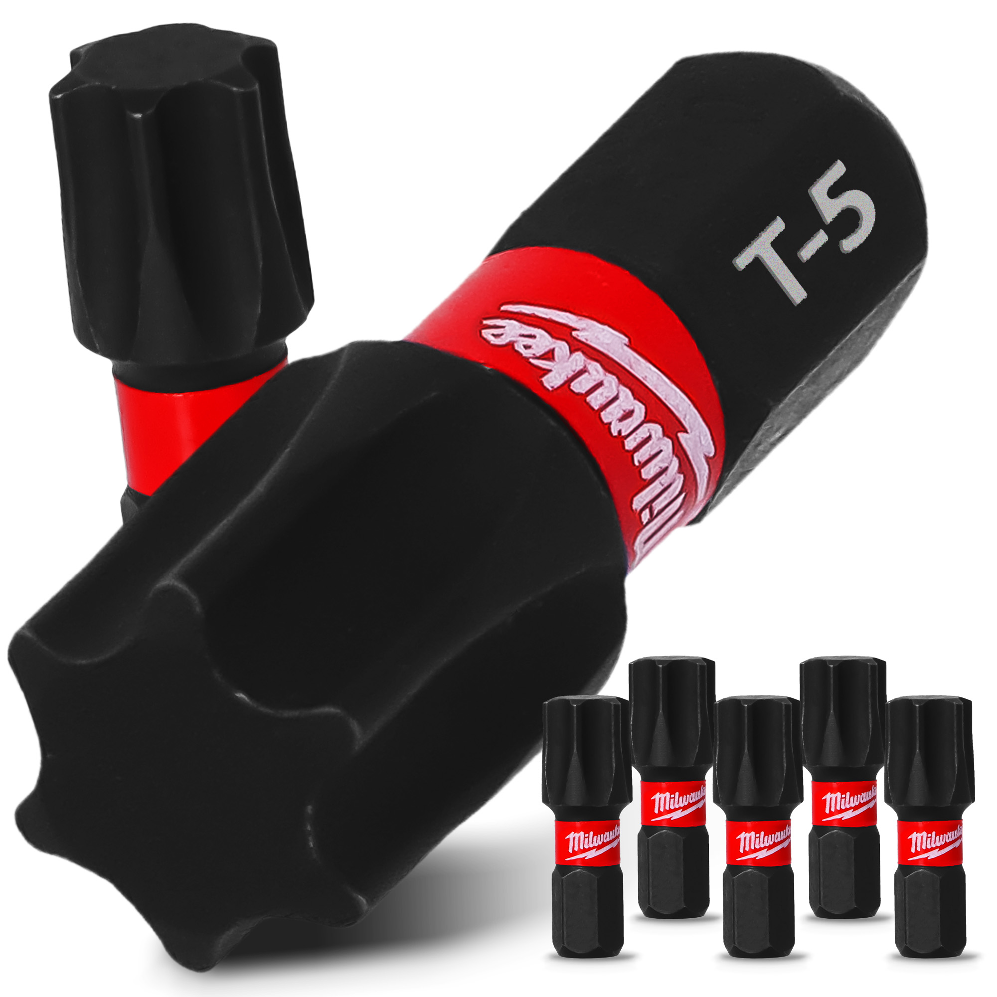 5x Magnetisch Bit TX50 25mm Pozidriv Stahl Schraubendreher MILWAUKEE Magne