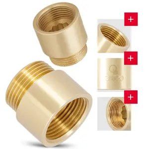 Przedłużka mosiężna 3/4'' GW x 3/4'' GZ x 20 mm
