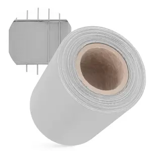 Taśma ogrodzeniowa szara 19 cm x 35 m + 20 klipsów