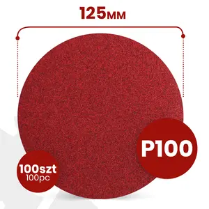 Krążek ścierny 125 mm P100 100 szt.