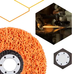 Tarcza ścierna z włókniny 125 mm × 22.23 mm T27 pomarańczowa, twardy