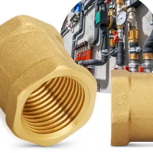 Złączka mosiężna 3/8'' GW x 3/8'' GW