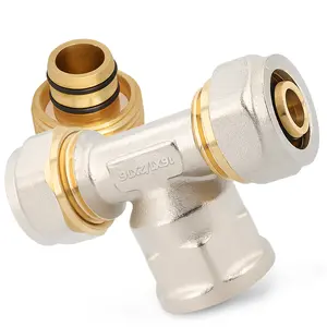 Trójnik PEX skręcany 16x1/2''x16 GW