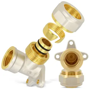 Kolano PEX skręcane z wieszakiem 20x1/2'' GW