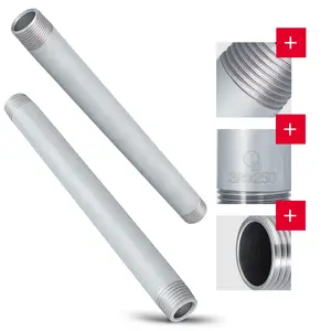 Rura stalowa gwintowana 3/4'' GZ x 3/4'' GZ 250 mm