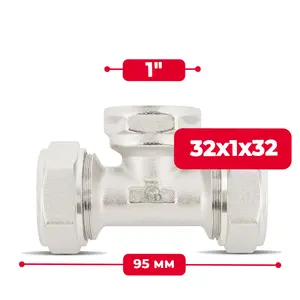 Trójnik PEX skręcany 32x1''x32 GW