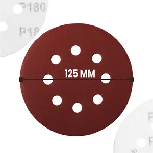 Krążek ścierny z otworami 125 mm P180 50 szt.