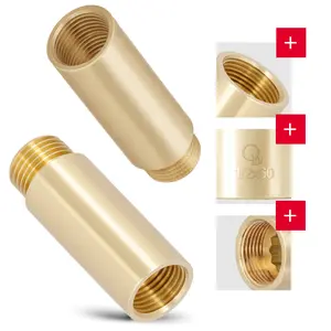 Przedłużka mosiężna 1/2'' GW x 1/2'' GZ x 60 mm