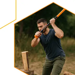 Siekiera rozłupująca z trzonkiem z włókna szklanego 900 mm 2000 g