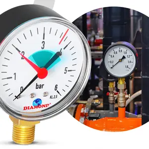 Manometr 63 mm 0 - 6 bar przyłącze 1/4'' boczne