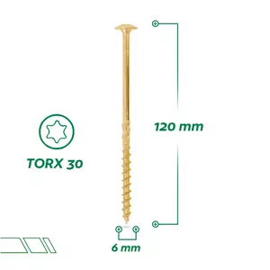 Wkręt hartowany do więźby dachowej 6,0 x 120 STALCO