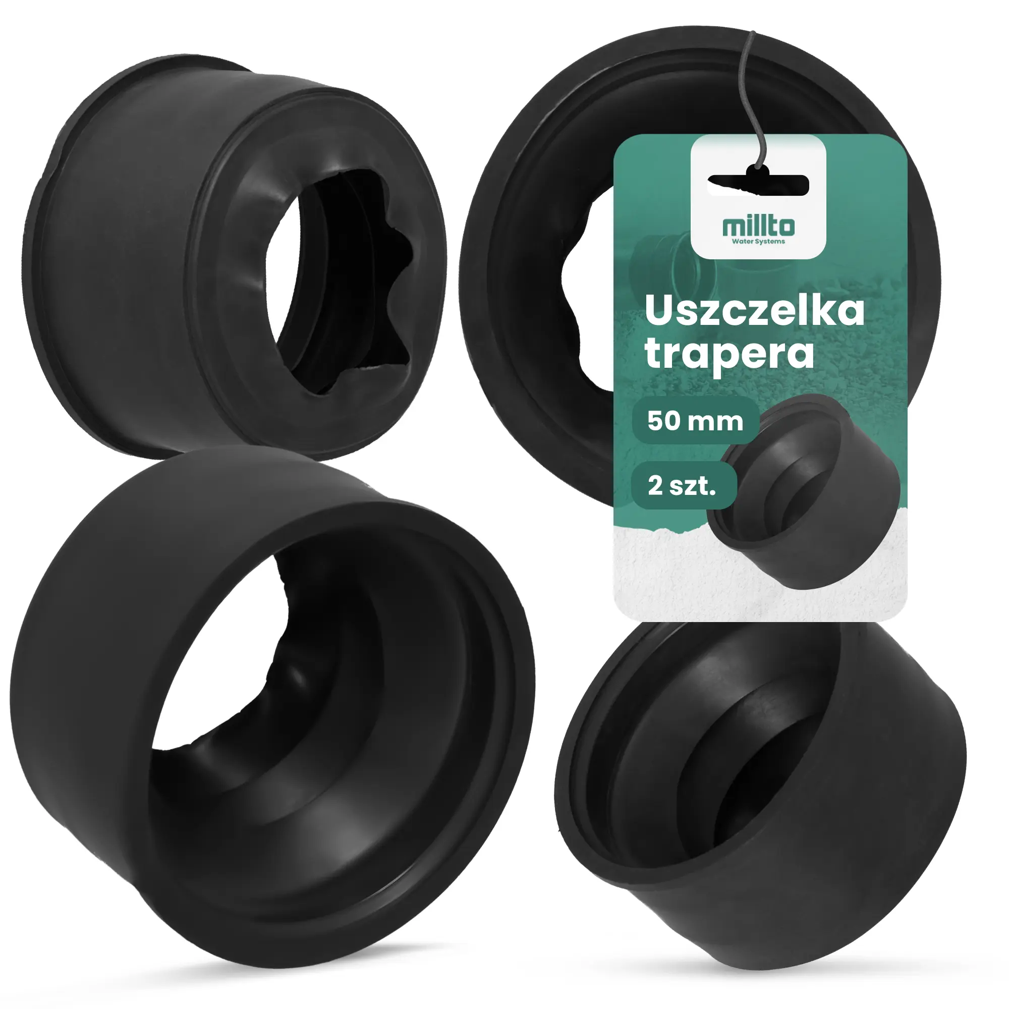 Uszczelka trapera 50 mm 2 szt.