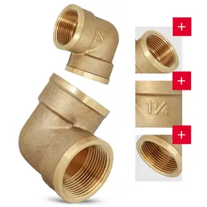  Kolano mosiężne 5/4'' GW x 5/4'' GW