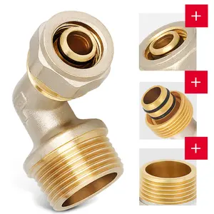 Kolano PEX skręcane 16x3/4'' GZ