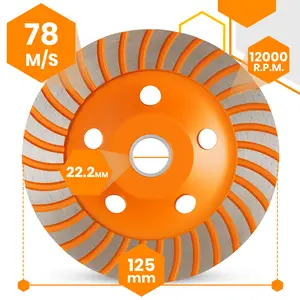 Tarcza diamentowa do szlifowania betonu Turbo 125 mm х 22.2 mm