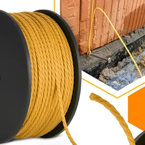Sznur murarski 1,5 mm x 50 m żółty