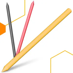 Ołówek stolarski automatyczny z wkładami 2,8 mm (czarny 6 szt., zółty 3 szt., czerwony 3 szt.)