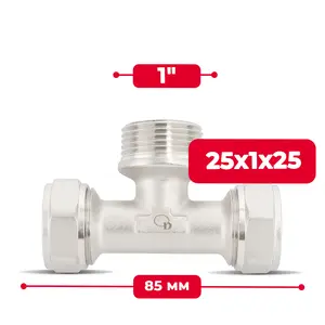 Trójnik PEX skręcany 25x1x25 GZ