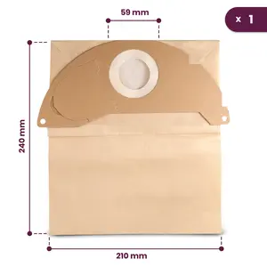 Worek papierowy do odkurzacza Kärcher (WD 2)