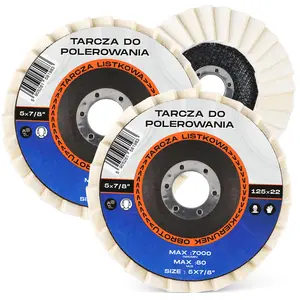 Tarcza polerska z filcem 125 mm x 22,2 mm 10 szt.