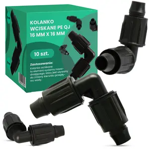 Kolanko wciskane PE QJ 16 mm x 16 mm - 10 szt.