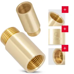 Przedłużka mosiężna 1/2'' GW x 1/2'' GZ x 40 mm