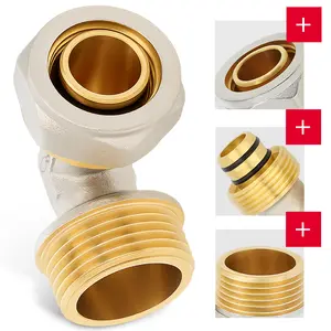 Kolano PEX skręcane 25x1'' GZ