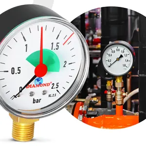 Manometr 63 mm 0 - 2,5 bar przyłącze 1/4'' boczne