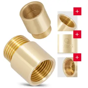 Przedłużka mosiężna 1/2'' GW x 1/2'' GZ x 25 mm