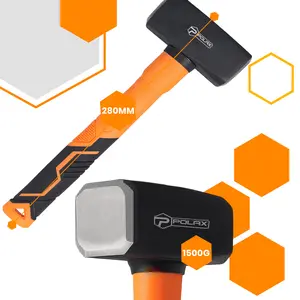 Młotek kamieniarski z trzonkiem z włókna szklanego 1500g