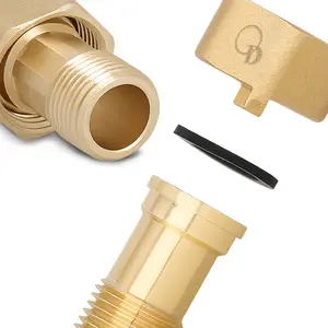 Półśrubunek mosiężny do wodomierza 1'' GW x 3/4'' GZ