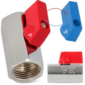 Zawór mini z wymiennym uchwytem 1/2'' GW x 1/2'' GW