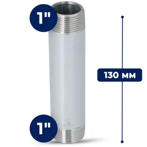 Rura stalowa gwintowana 1'' GZ x 1'' GZ 130 mm
