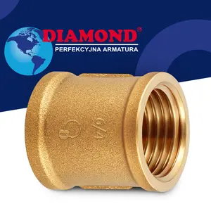 Złączka mosiężna 6/4'' GW x 6/4'' GW