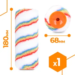 Wałek malarski z poliakrylu fazowany Elitacolor 8 mm x 48 mm x 180 mm