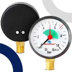 Manometr 50 mm 0 - 10 bar przyłącze 1/4'' boczne