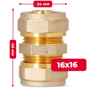 Złączka PEX skręcana 16x16