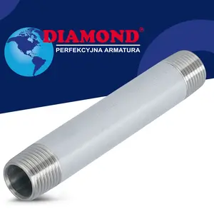 Rura stalowa gwintowana 1/2'' GZ x 1/2'' GZ 120 mm