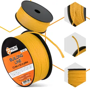 Sznur murarski 1,5 mm x 50 m żółty