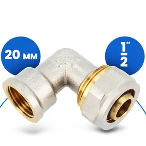 Kolano PEX skręcane 20x1/2'' GW