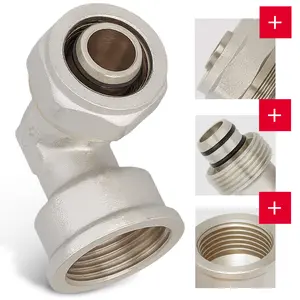 Kolano PEX skręcane 25x1'' GW